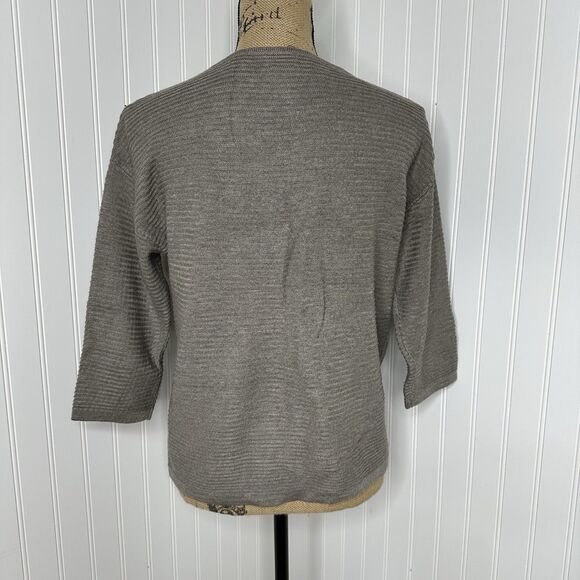 Chicos Touch Of Cashmere Sweater Sz 0 US 4 Quiet Luxury Minimalist Casual Office - Picture 3 of 16